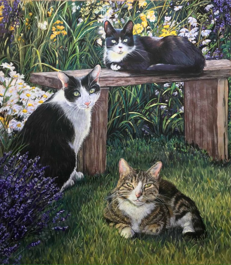 Teresa Seals Art - Ronnie, Maisie and Mittens